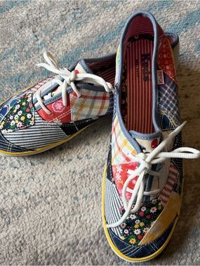 Women's size 9.5 Keds Champion patchwork canvas sneakers